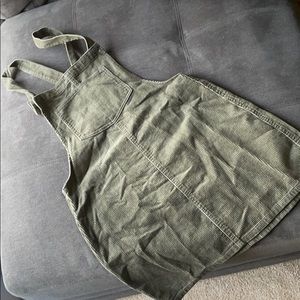 olive green overalls